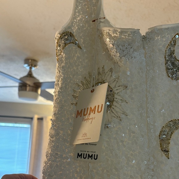 Show Me Your MuMu White Sequin Dress - Picture 7 of 7